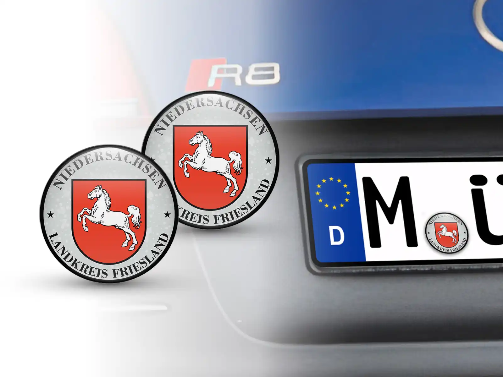 TÜV PlaketteLandkreis Friesland Nummernschild plakette
